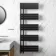 Seville Matt Black Designer Flat Panel Heated Towel Rail 1600x600mm