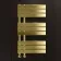 Seville Brushed Brass Designer Flat Panel Heated Towel Rail 800x450mm
