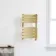 Santorini Brushed Brass Flat Panel Heated Towel Rail 650x400mm
