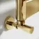 Santorini Brushed Brass Flat Panel Heated Towel Rail 650x400mm