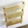 Santorini Brushed Brass Flat Panel Heated Towel Rail 1200x450mm