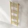 Barcelona Brushed Brass Straight Heated Towel Rail 1400x400mm
