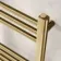 Barcelona Brushed Brass Straight Heated Towel Rail 1400x400mm