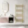 Barcelona Brushed Brass Straight Heated Towel Rail 1400x600mm