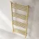 Barcelona Brushed Brass Straight Heated Towel Rail 1400x600mm
