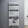 Santorini Chrome Flat Panel Heated Towel Rail 1400x600mm
