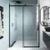 Oslo Matt Black Premium Easy Clean 8mm Sliding Shower Door 1400mm