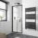 London Matt Black 6mm Bifold Shower Door 760mm