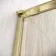 Lyon Brushed Brass 8mm Laminated Wet Room Shower Glass Panel with Gold Mesh Inlay 1200mm