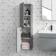 Trent Stone Grey Wall Hung Tall Cabinet Unit 1200x300mm
