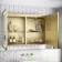 Mia Matt Brass Illuminated LED Mirror Cabinet 710x1000mm