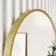 Essence Brushed Brass Oval Bathroom Mirror 800x400mm