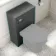 Milos Slate Grey Slimline Back To Wall Toilet Unit 500mm