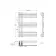 Madrid Electric Matt Black Designer Heated Towel Rail 800x600mm