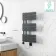 Seville Electric Anthracite Designer Flat Panel Heated Towel Rail 800x450mm