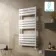 Santorini Electric White Flat Panel Heated Towel Rail 1200x600mm