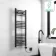 Barcelona Electric Matt Black Straight Heated Towel Rail 1200x400mm