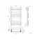 Santorini Electric Brushed Brass Flat Panel Heated Towel Rail 800x450mm