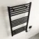 Naples Electric Premium Matt Black Straight Heated Towel Rail 1000x600mm