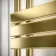 Seville Electric Brushed Brass Designer Flat Panel Heated Towel Rail 800x600mm