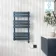 Santorini Electric Inky Blue Flat Panel Heated Towel Rail 800x450mm