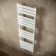 Santorini Electric White Flat Panel Heated Towel Rail 1600x450mm