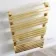 Santorini Electric Brushed Brass Flat Panel Heated Towel Rail 1400x450mm