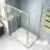 London Brushed Brass 6mm Sliding Shower Enclosure 1200x900mm
