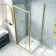 London Brushed Brass 6mm Bifold Shower Enclosure 760x760mm