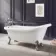 Highbury 1700mm Roll Top Slipper Bath - Chrome Claw Feet