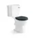 Hudson Traditional Close Coupled Toilet With Inky Blue Wooden Seat