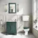 Hudson Traditional Toilet With Low-Level Cistern and Midnight Green Wooden Seat