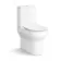 Denver Rimless Fully Back to Wall Close Coupled Toilet & Pedestal Basin Set