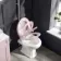 Hudson Traditional Toilet With High-Level Cistern and Cashmere Pink Wooden Seat