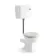 Hudson Traditional Low-Level Toilet With Cotton White Seat & Pedestal Basin - Double Tap Hole
