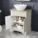Lucia Chalk White Vanity With Oak Effect Top & Oval Counter Top Basin 640mm