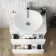 Trent Gloss White Vanity Drawer with Marble Top & Oval Counter Top Basin 600mm