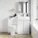 Trent Gloss White Combination Vanity Basin and Atlanta Toilet 1100mm