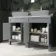 Bermuda Dove Grey Cabinet with Marble Top 1200mm - Excludes Counter Top Basins