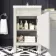 Bermuda Chalk White Basin Vanity and Back To Wall Unit 1000mm (Excludes Pan & Cistern)