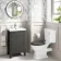 Bermuda Graphite Grey Basin Vanity 500mm