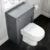 Traditional Dove Grey Back To Wall Unit and Seattle Toilet