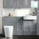 Monaco Dove Grey Combination Vanity Traditional Basin and Boston Toilet 1500mm