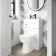 Ohio Gloss White 2-In-1 Combined Wash Basin & Austin Toilet 500mm