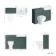 Monaco Midnight Green Combination Vanity Traditional Basin and Seattle Toilet 1200mm