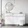 Foster Gloss White Combination Vanity Basin with Marble Top & Houston Toilet 1500mm