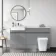 Foster Stone Grey Combination Vanity Basin with Marble Top & Houston Toilet 1500mm