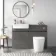 Foster Tungsten Grey Combination Vanity Basin and Boston Toilet 1200mm