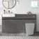 Foster Tungsten Grey Combination Vanity Basin 1500mm - Excludes Toilet