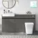 Foster Tungsten Grey Combination Vanity Basin with Marble Top & Houston Toilet 1500mm